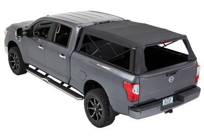 Supertop Truck Bed Cap 2 For Nissan 2004-2024 Titan Black Diamond PVC Coated Sailcloth No Drill Bestop-9