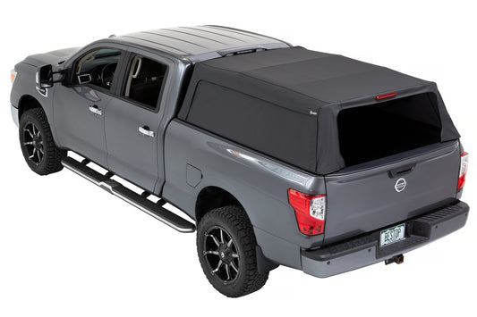 Supertop Truck Bed Cap 2 For Nissan 2004-2024 Titan Black Diamond PVC Coated Sailcloth No Drill Bestop-1