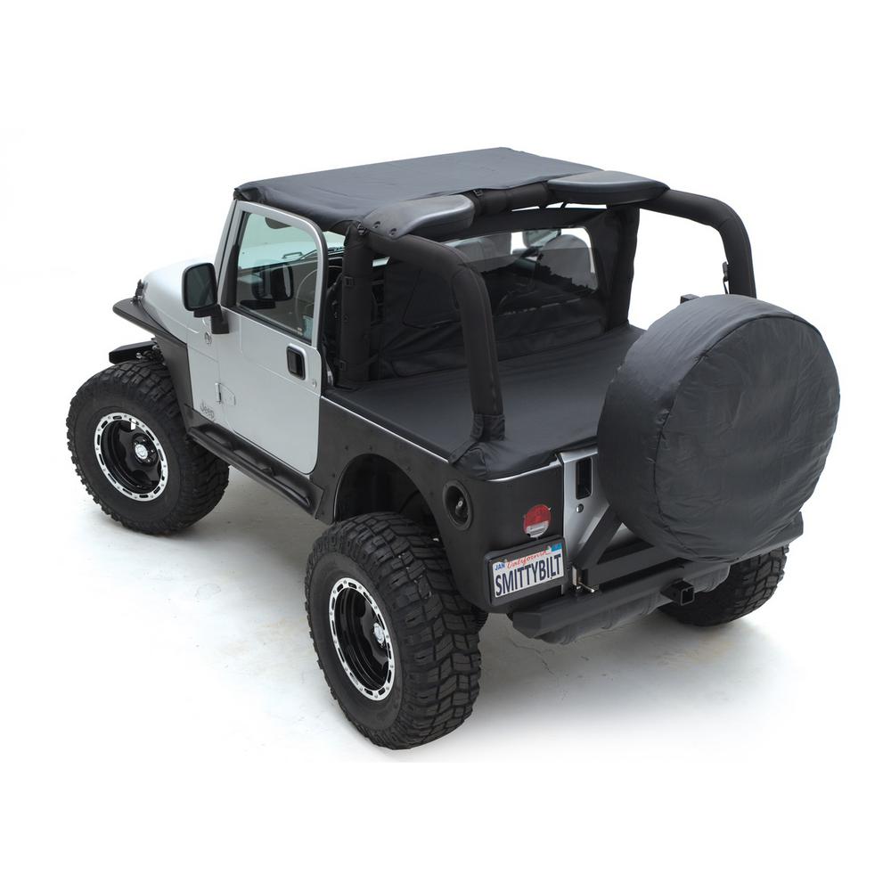 Spare Tire Cover Medium Tire 30 Inch 32 Inch Denim Black Smittybilt