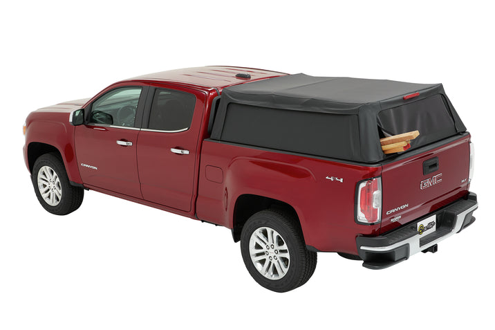 Bestop Supertop Truck Bed Cap 2 For Chevy/GMC 2015-2024 Colorado/Canyon Black Diamond PVC Coated Sailcloth No Drill Bestop
