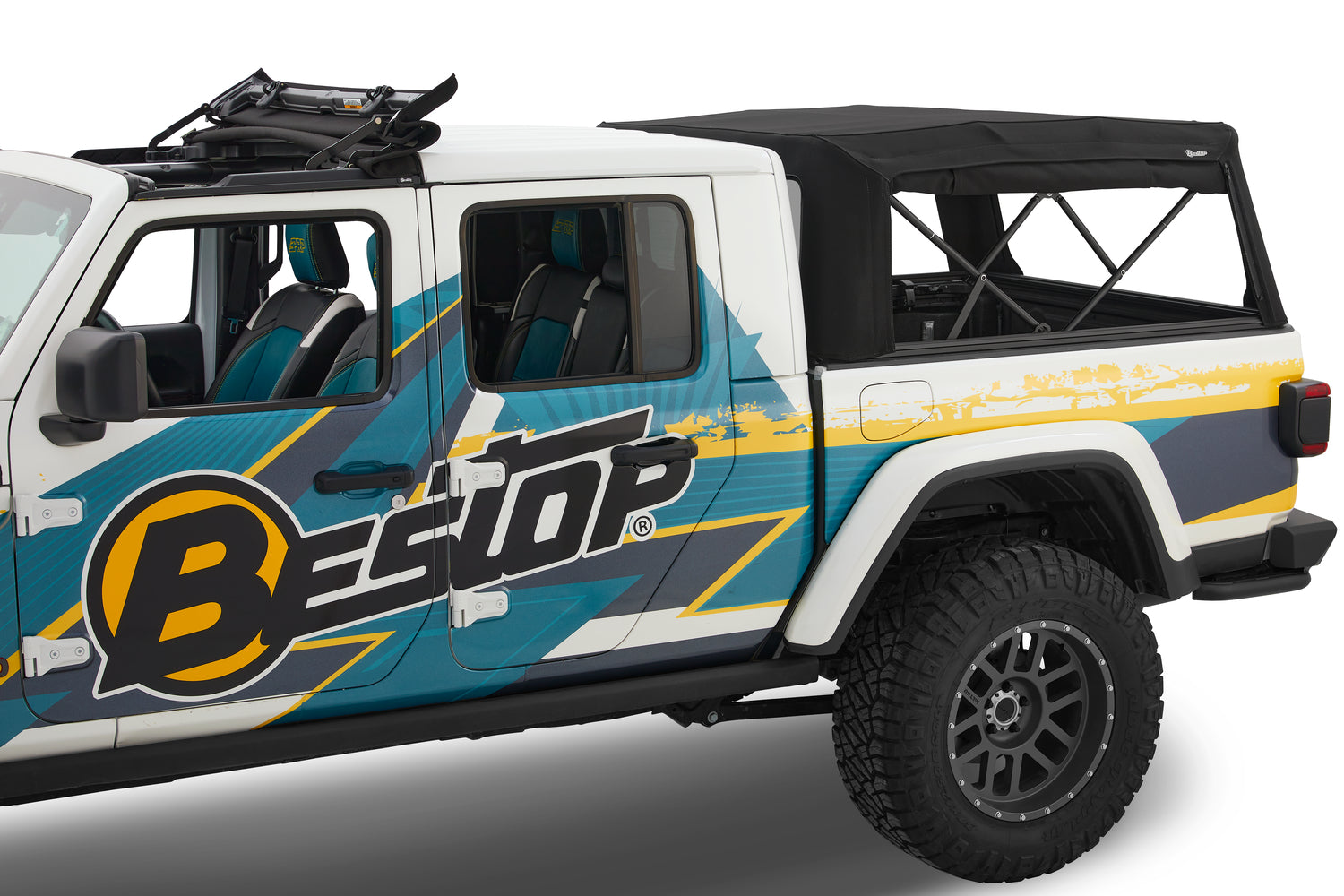 Supertop for Truck 2 '20-26 Gladiator For 5 ft. bed Black Diamond Bestop-4