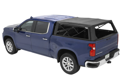 Supertop Truck Bed Cap 2 For Chevy/GMC 2020-2024 Silverado/Sierra 2500/3500 HD 6.8 Foot Black Diamond PVC Coated Sailcloth No Drill Bestop-3
