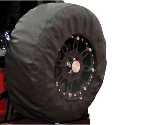 Universal X-Large Canvas Spare Tire Cover, 33-35 Inch Tire, Black Diamond Rampage
