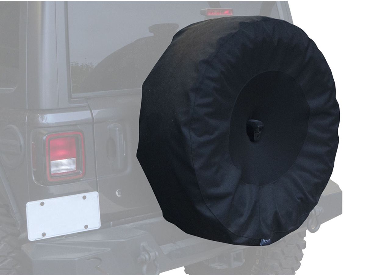 Spare Cover with Camera Slot for 2018-2021 Jeep Wrangler JL and JL Unlimited Black Rampage-1