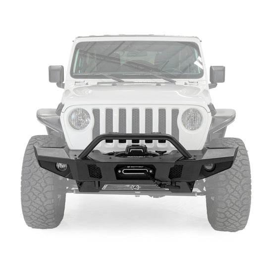 Atlas Front Bumper Winch Compatible 2018-2023 Jeep Wrangler Smittybilt