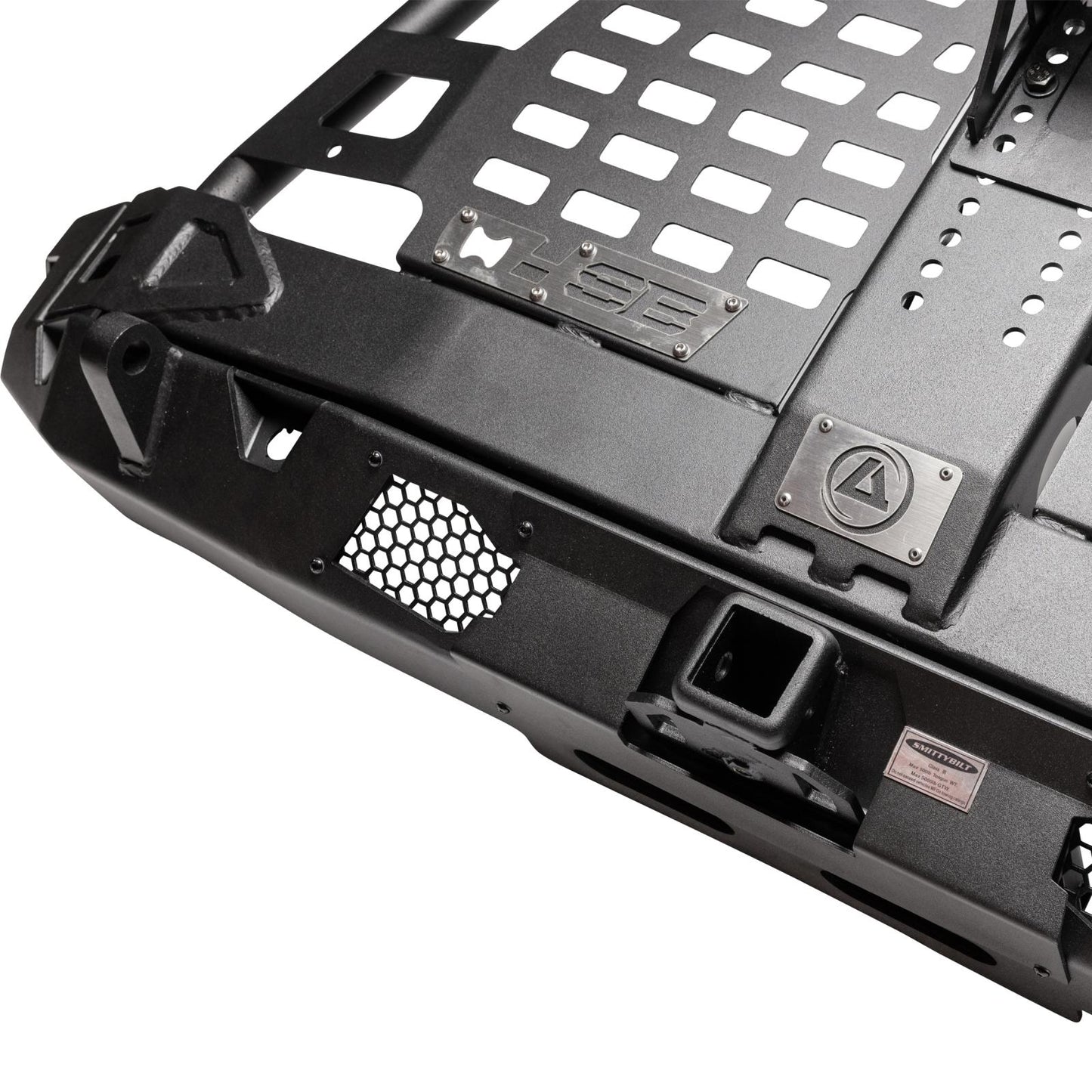 Atlas Rear Bumper and Tire Gate 2018-2023 Jeep Wrangler Smittybilt-4