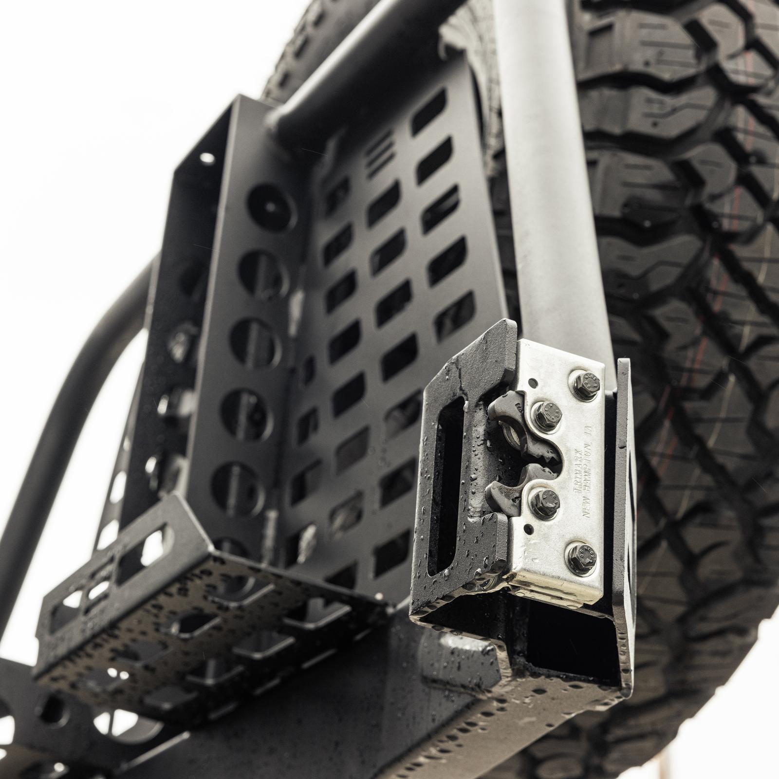 Atlas Rear Bumper and Tire Gate 2018-2023 Jeep Wrangler Smittybilt-8