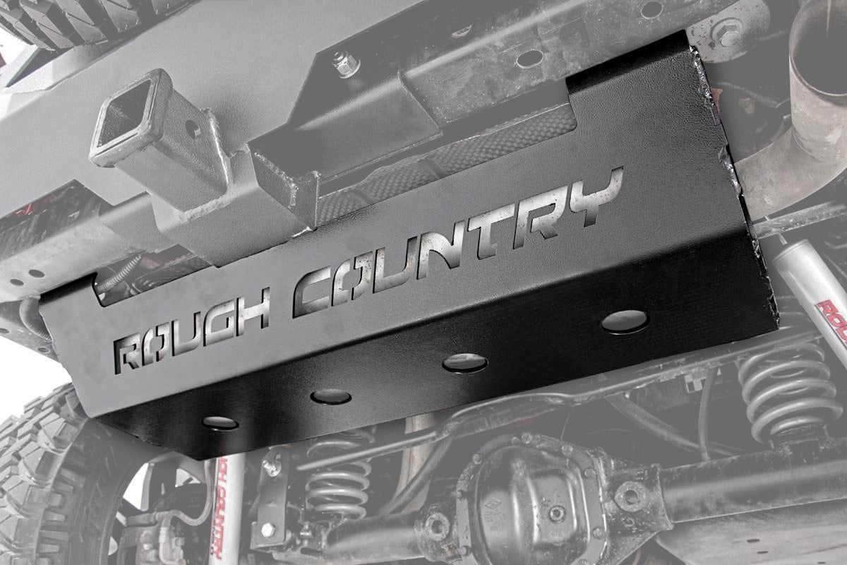 Rough Country Jeep Muffler Skid Plate 07-18 Wrangler JK Rough Country