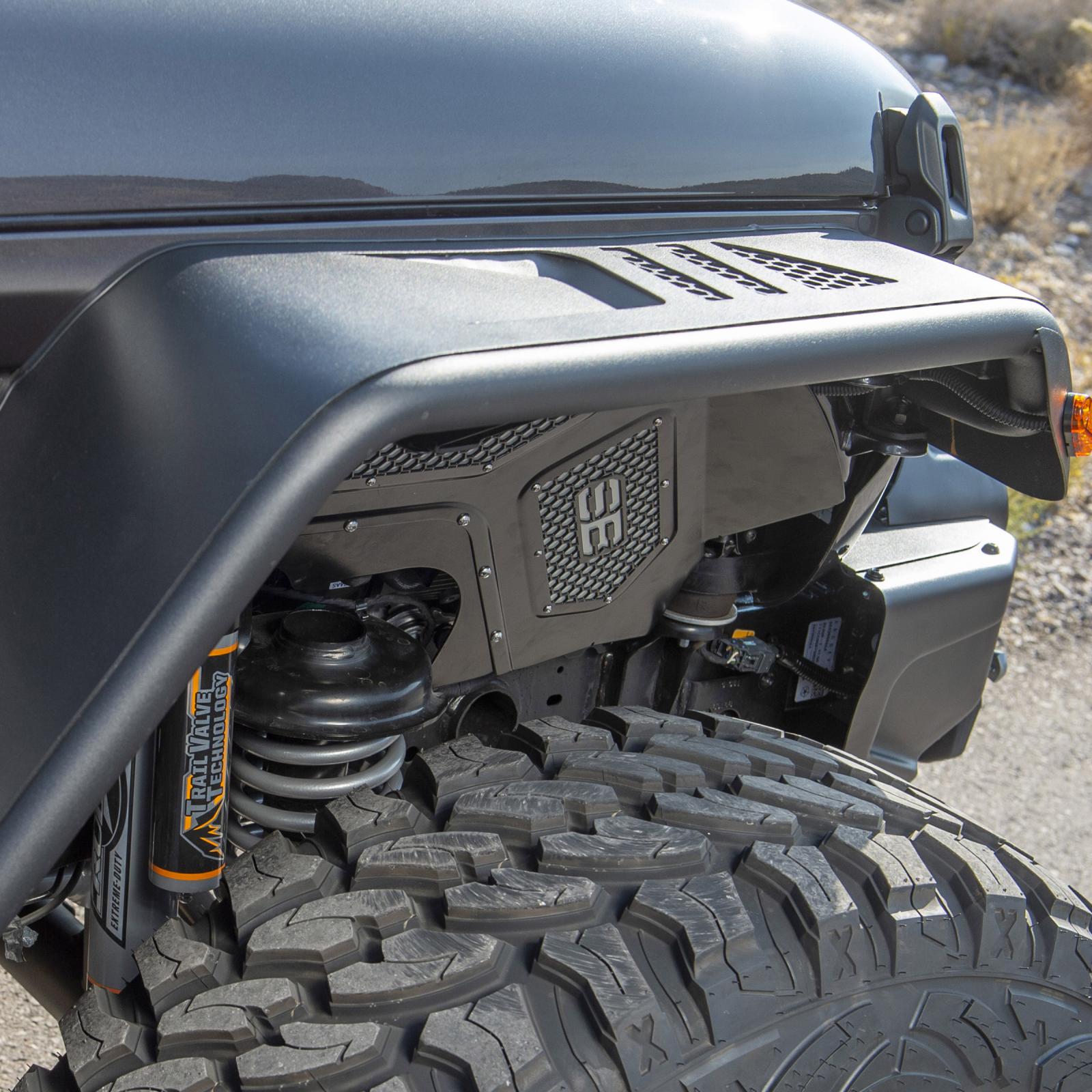 Front and Rear Inner Fender Liner Kit 4d kit 2018-2022 Jeep Wrangler 4 Doors Smittybilt-2