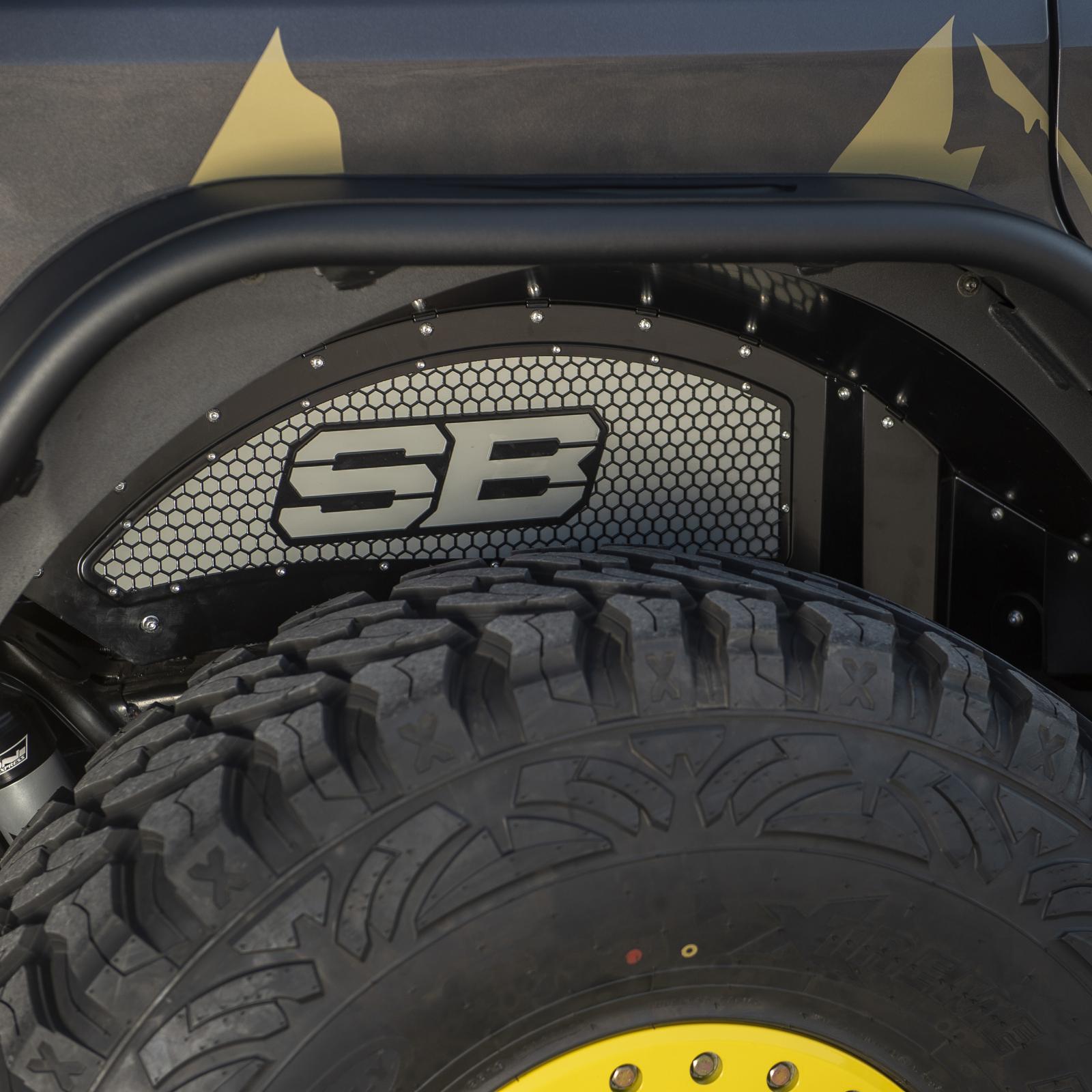 Front and Rear Inner Fender Liner Kit 4d kit 2018-2022 Jeep Wrangler 4 Doors Smittybilt-4