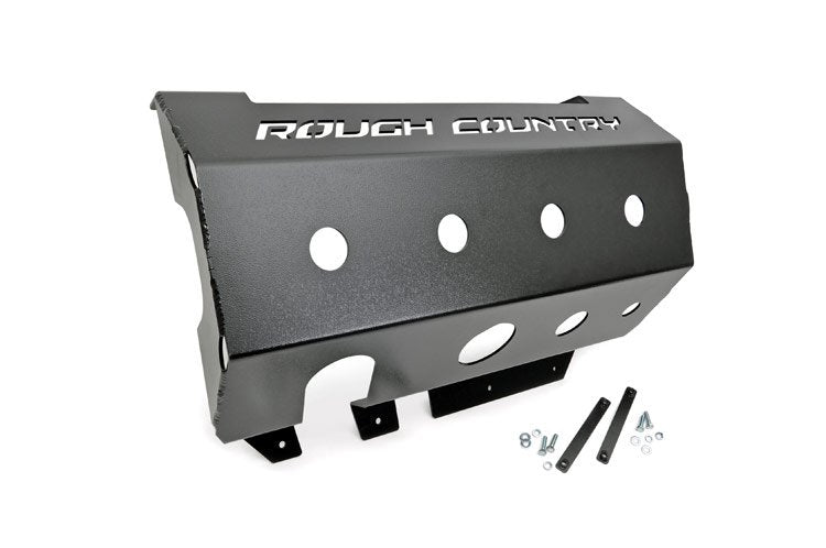 Rough Country Jeep Muffler Skid Plate 07-18 Wrangler JK Rough Country