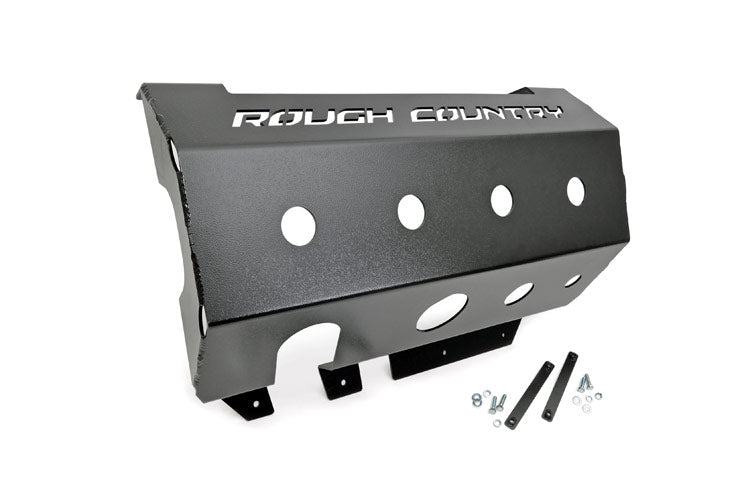 Muffler Skid Plate Jeep Wrangler JK/Wrangler Unlimited (2007-2018) Rough Country-1