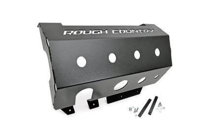 Muffler Skid Plate Jeep Wrangler JK/Wrangler Unlimited (2007-2018) Rough Country-1