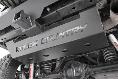 Muffler Skid Plate Jeep Wrangler JK/Wrangler Unlimited (2007-2018) Rough Country-4
