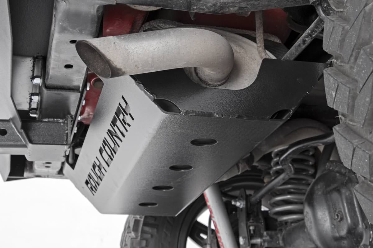 Muffler Skid Plate Jeep Wrangler JK/Wrangler Unlimited (2007-2018) Rough Country-5