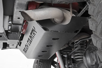 Muffler Skid Plate Jeep Wrangler JK/Wrangler Unlimited (2007-2018) Rough Country-5