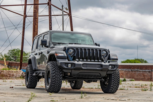 3.5 Inch Lift Kit C/A Drop 4-Door EcoDiesel Jeep Wrangler Unlimited (20-23) Rough Country-1