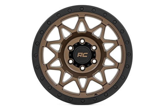 78 Series Wheel Simulated Beadlock Bronze/Black 17x8.5 Rough Country-1
