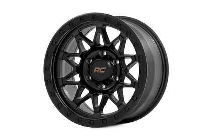 78 Series Wheel Simulated Beadlock Black 17x8.5 Rough Country-18