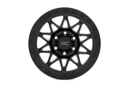 78 Series Wheel Simulated Beadlock Black 17x8.5 Rough Country-19