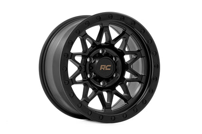 78 Series Wheel Simulated Beadlock Black 17x8.5 Rough Country-21