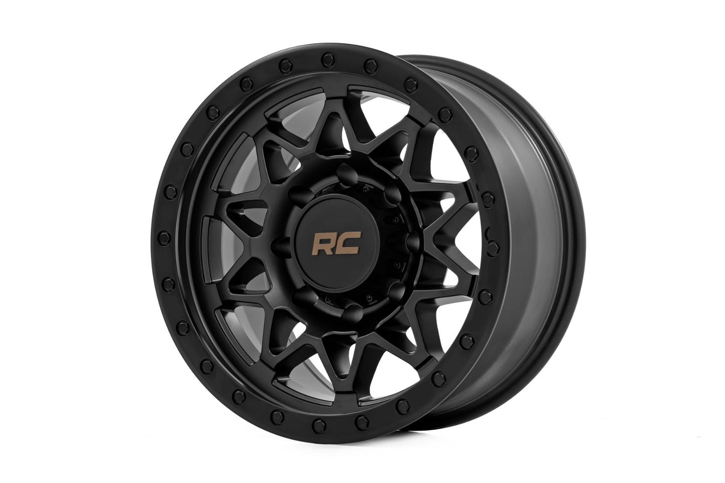 78 Series Wheel Simulated Beadlock Black 18x9 Rough Country-6