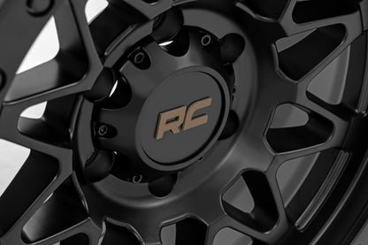 78 Series Wheel Simulated Beadlock Black 18x9 Rough Country-65