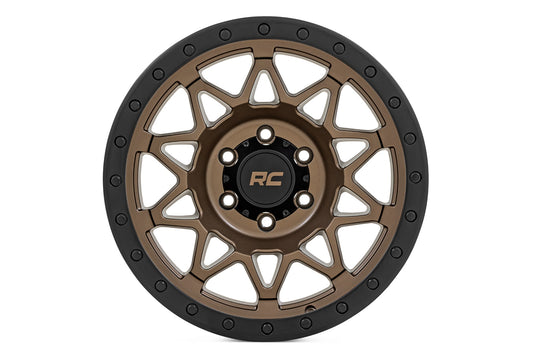 78 Series Wheel Simulated Beadlock Bronze/Black 18x9 Rough Country-1