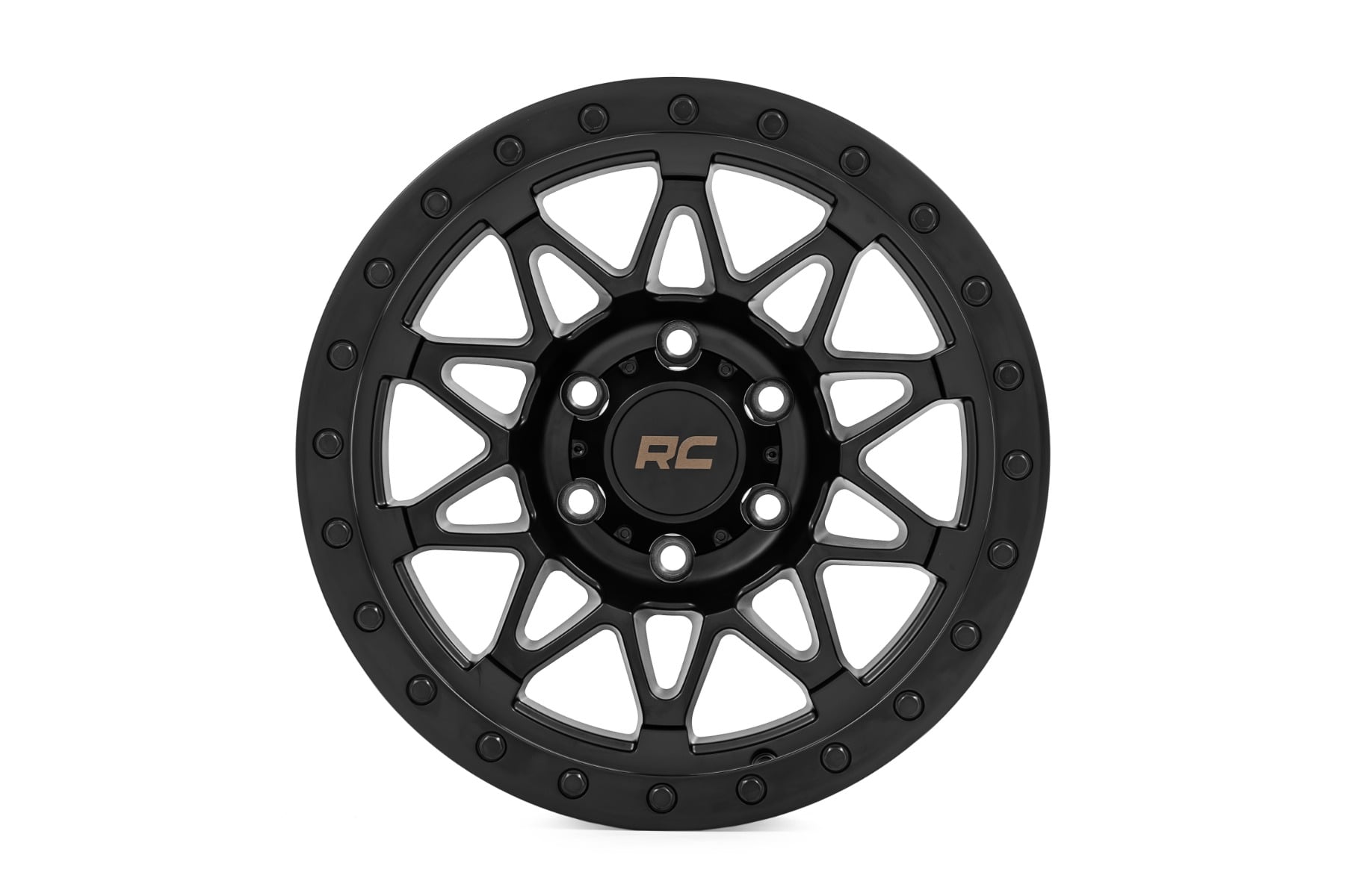 78 Series Wheel Simulated Beadlock Black 18x9 Rough Country-37