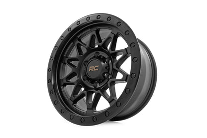 78 Series Wheel Simulated Beadlock Black 18x9 Rough Country-38