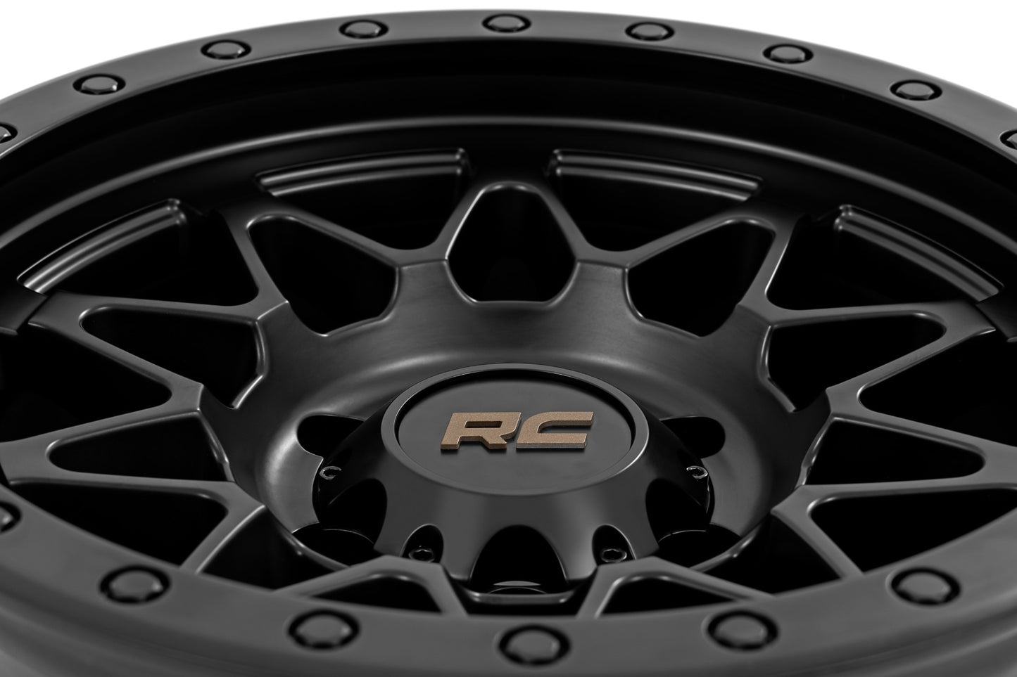 78 Series Wheel Simulated Beadlock Black 18x9 Rough Country-40
