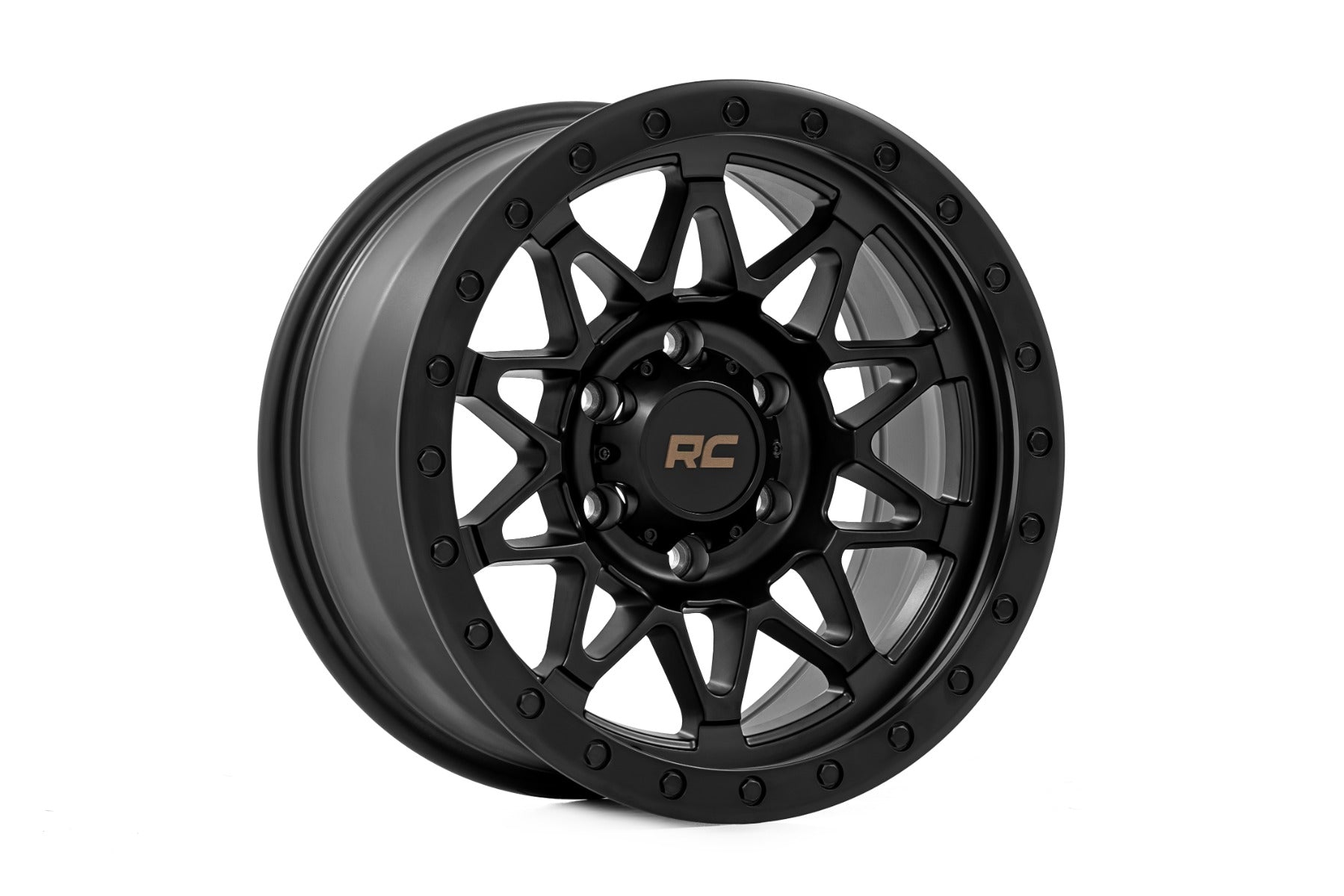 78 Series Wheel Simulated Beadlock Black 18x9 Rough Country-57