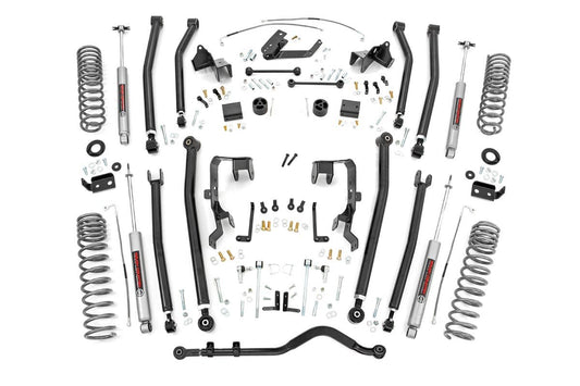 Rough Country 4.0 Inch Jeep Long Arm Suspension Lift Kit 07-11 Wrangler JK 4-door Rough Country