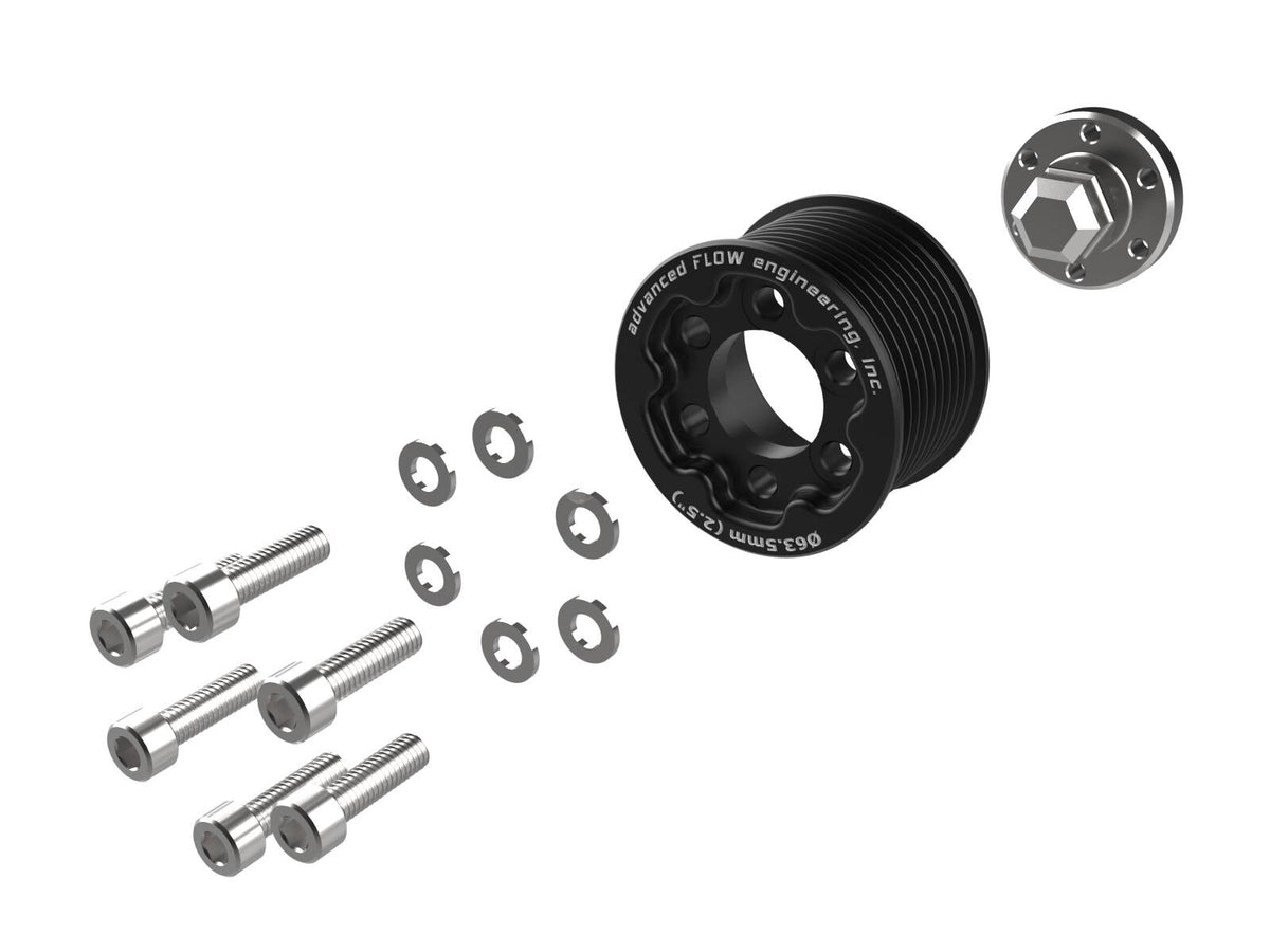 Supercharger Pulley Kit w/ Hub Dodge Charger/Challenger Hellcat 15-23 V8-6.2L (sc) aFe Power-1