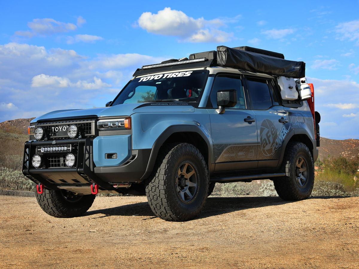 Terra Guard Bull Bar w/ Rigid Lights Toyota Land Cruiser (J250) 24-26 L4-2.4L (t) aFe Power-2