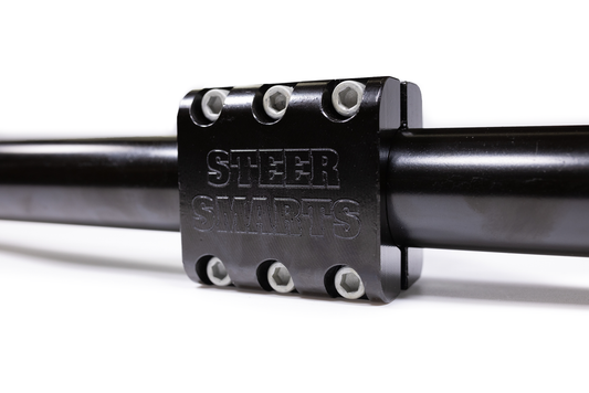 07-24 Jeep Wrangler/Gladiator JK/JL/JT Yeti XD Double Shear Hydro Assist 6-Bolt Tie Rod Clamp 1-5/8 Inch Steer Smarts-1