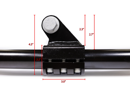 07-24 Jeep Wrangler/Gladiator JK/JL/JT Yeti XD Double Shear Hydro Assist 6-Bolt Tie Rod Clamp 1-5/8 Inch Steer Smarts-2