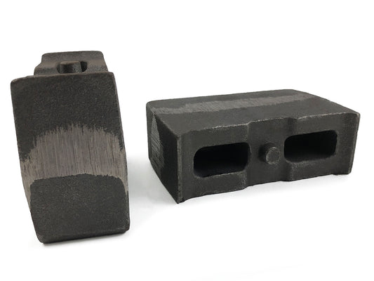 4 Inch Cast Iron Lift Blocks 01-10 Chevy Silverado 2500HD/3500HD 4wd/GMC Sierra 2500HD/3500 4WD Pair Tuff Country-1