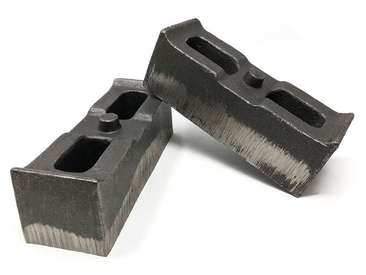 2 Inch Cast Iron Lift Blocks 01-10 Silverado 4WD/GMC Sierra 2500HD/3500HD 4WD Pair Tuff Country-1