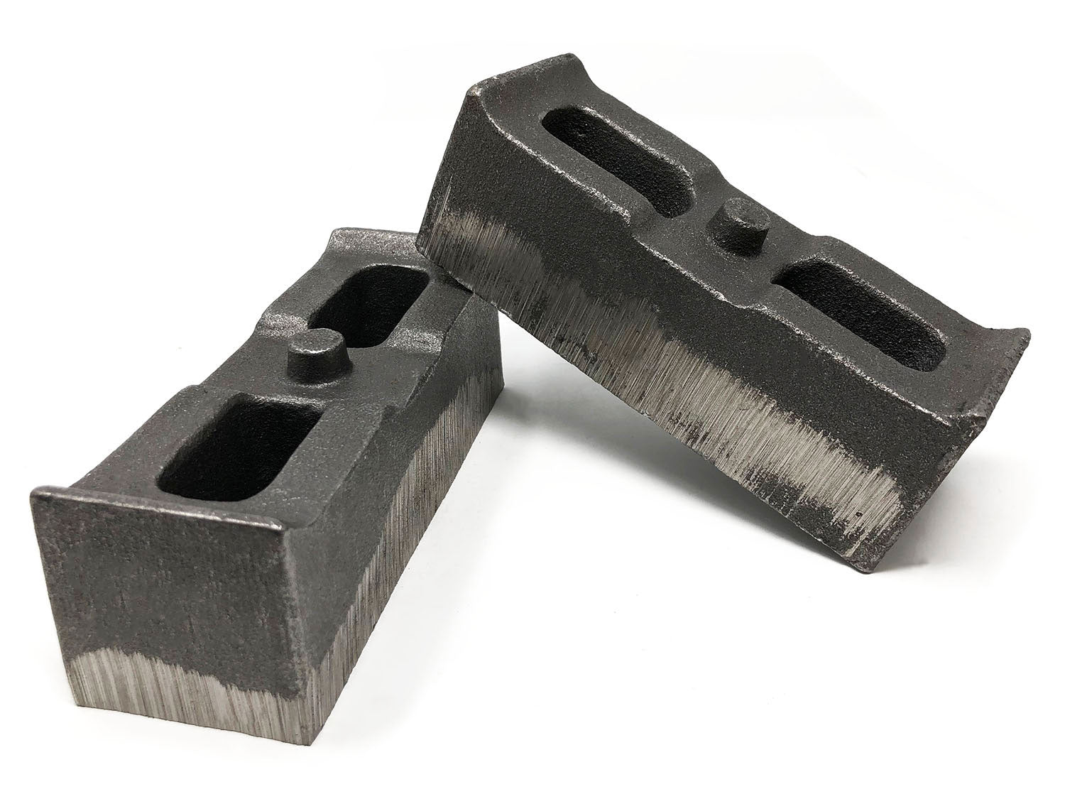 2 Inch Cast Iron Lift Blocks 01-10 Silverado 4WD/GMC Sierra 2500HD/3500HD 4WD Pair Tuff Country-1