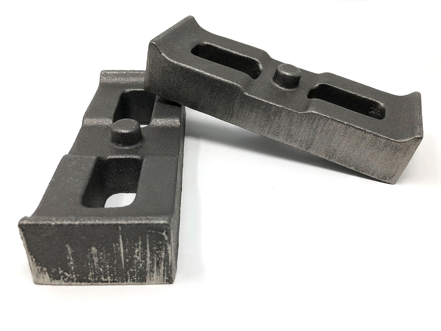 1 Inch Cast Iron Lift Blocks 01-10 Silverado 4WD/GMC Sierra 2500HD/3500HD 4WD Pair Tuff Country