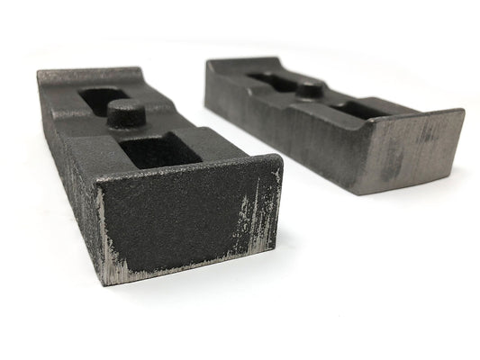 1 Inch Cast Iron Lift Blocks 01-10 Silverado 4WD/GMC Sierra 2500HD/3500HD 4WD Pair Tuff Country-1