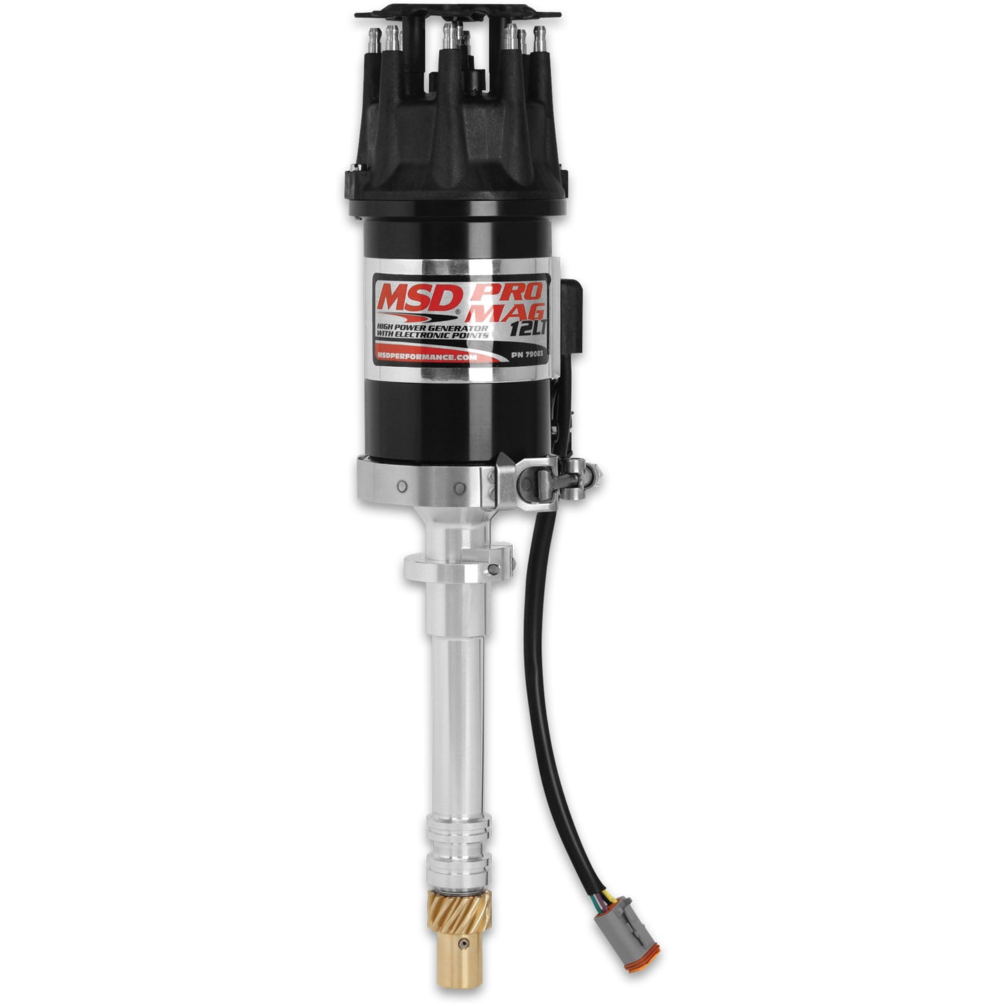 Pro Mag 12Lt Generator, Black Supplied With A Bronze Gear, Band Clamp, Cap And Rotor MSD Ignition-6