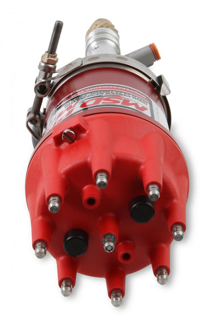 Pro Mag 12Lt Generator, Chevy, Red Supplied With A Bronze Gear, Band Clamp, Cap And Rotor MSD Ignition-2