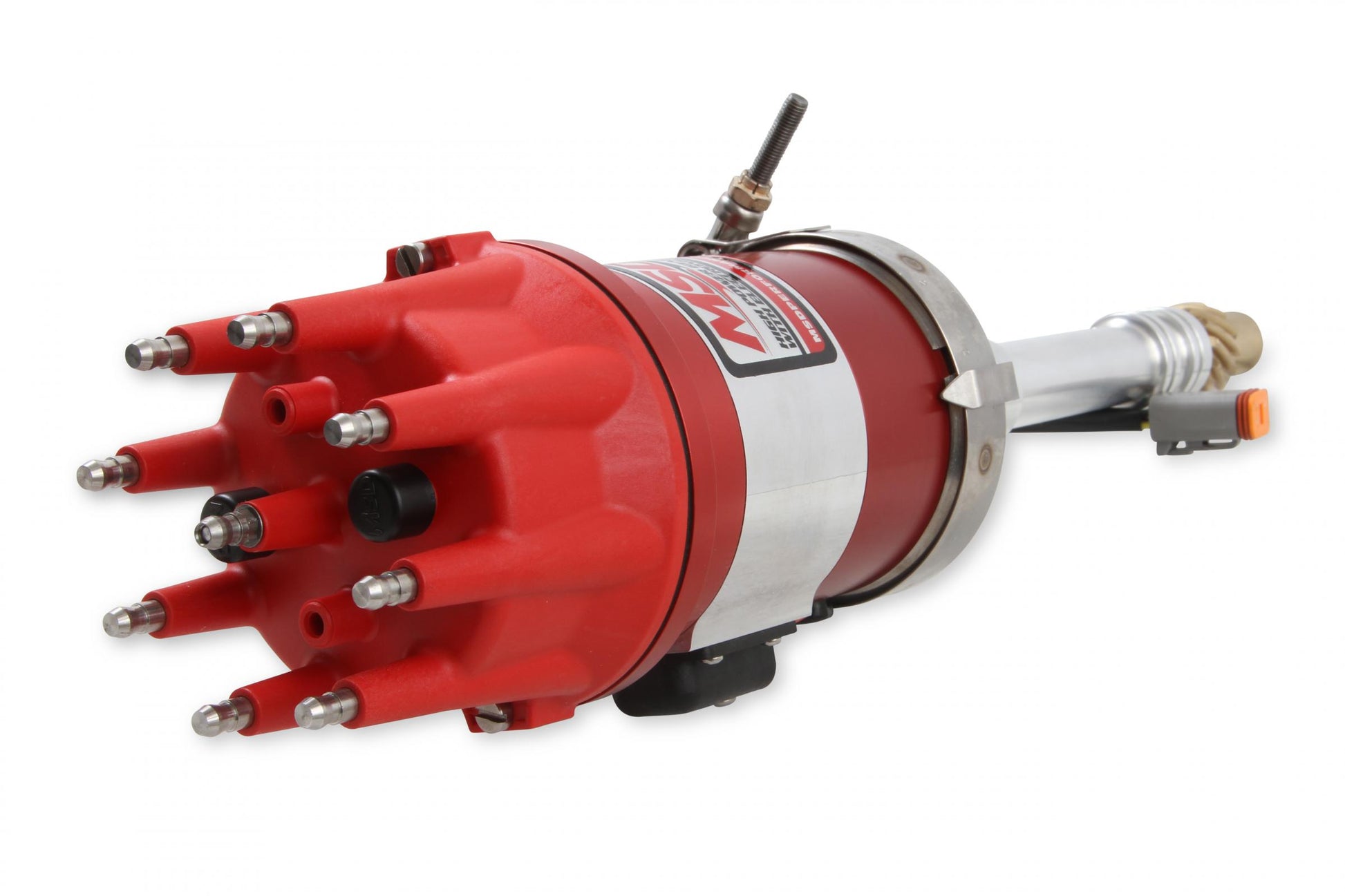 Pro Mag 12Lt Generator, Chevy, Red Supplied With A Bronze Gear, Band Clamp, Cap And Rotor MSD Ignition-3