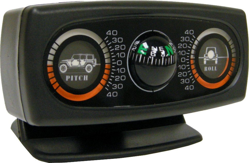 Jeep Pitch and Roll Clinometer with 4 dr JK Unlimited Graphic and Compass Rampage