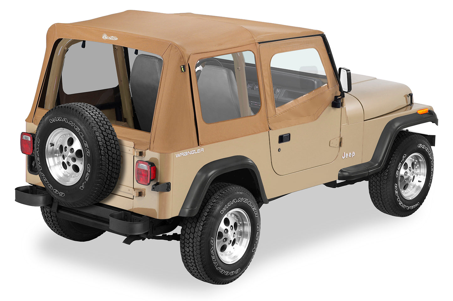 Bestop Replace-A-Top for OEM Hardware For Jeep 1988-1995 Wrangler YJ Clear Door Skins Included Bestop