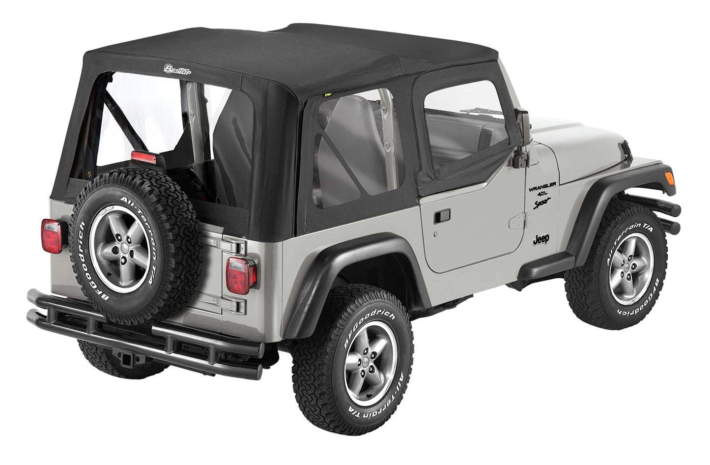 Replace-A-Top for OEM Hardware For Jeep 1997-2002 Wrangler TJ Clear Door Skins Included Bestop-1