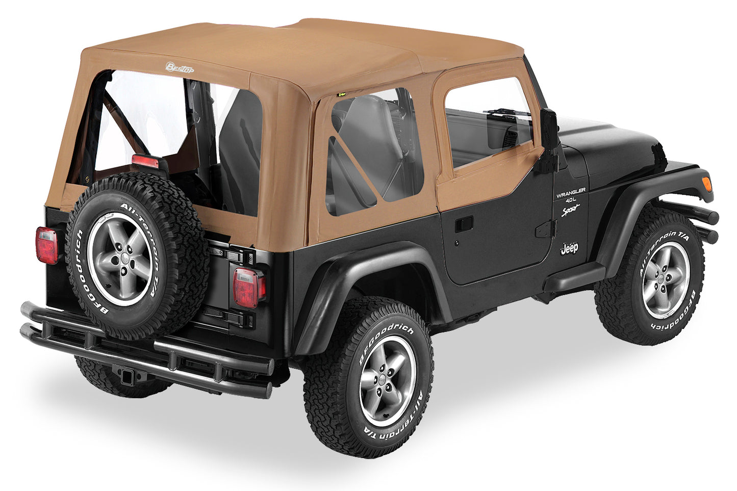 Replace-A-Top for OEM Hardware For Jeep 1997-2002 Wrangler TJ Clear Door Skins Included Bestop
