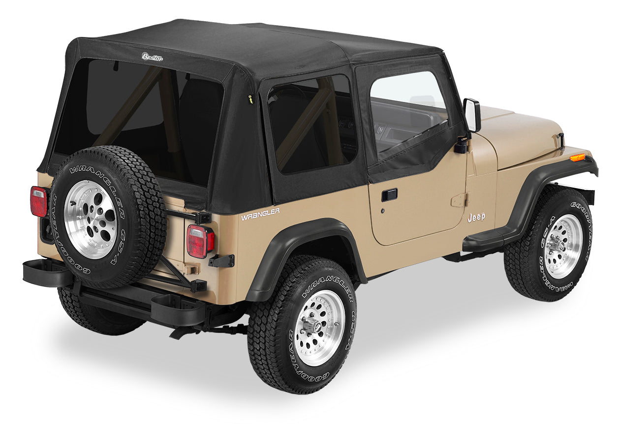 Bestop Replace-A-Top for OEM Hardware For Jeep 1988-1995 Wrangler YJ Tinted Door Skins Included Bestop